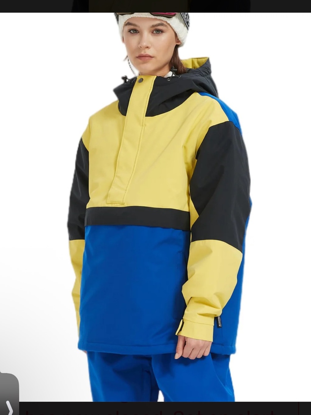 Bumdeep Colorblock Snowboarding Jacket- Large